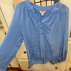 Lily Pulitzer baby blue blouse